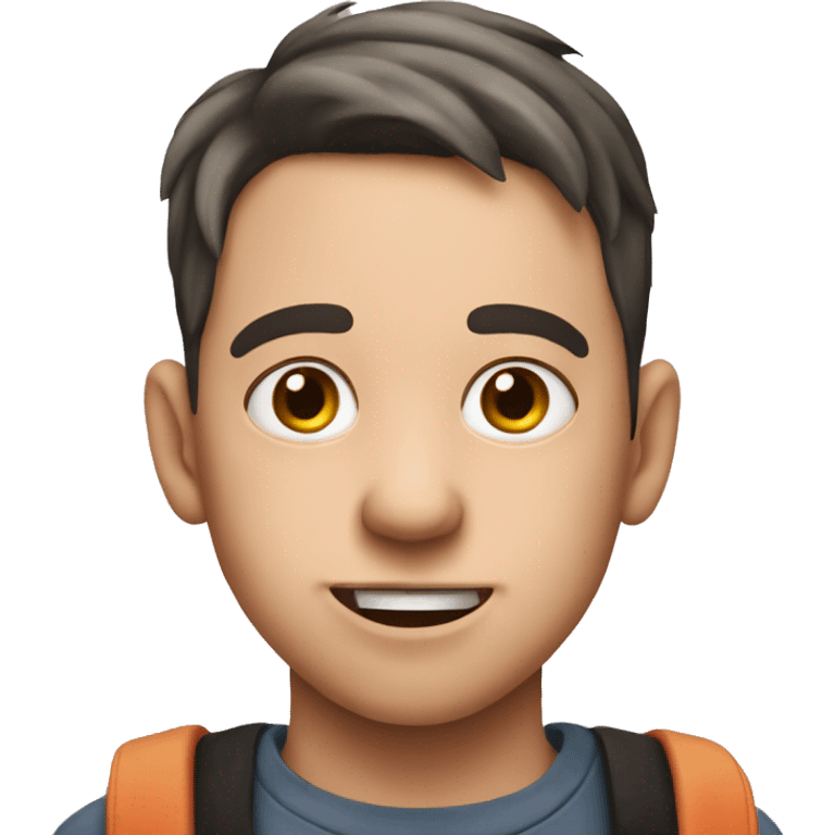 Boy with pig nose and ears out on town  emoji