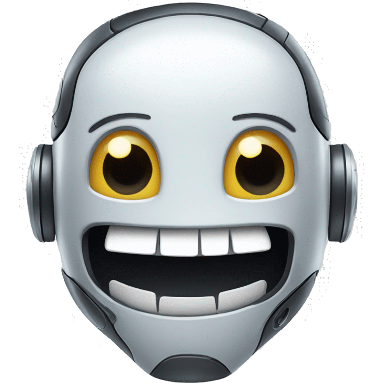 robot smiles emoji