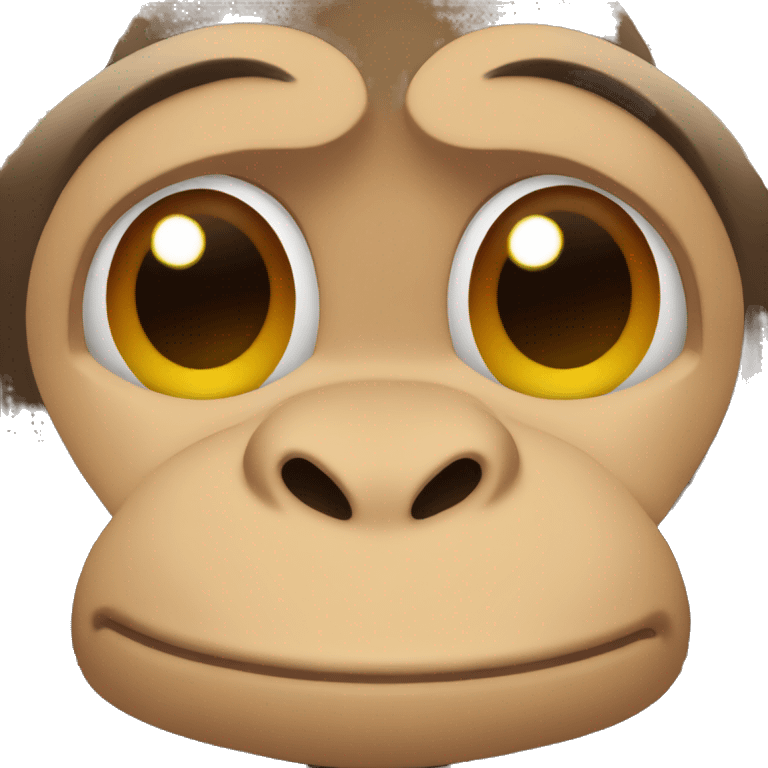 a monkey covering its nose with its hande emoji