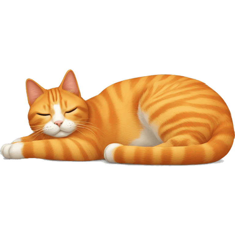 orange cat laying on its back emoji