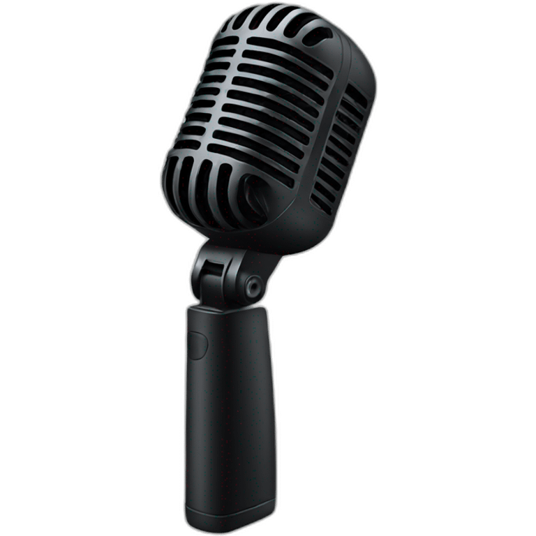 black handheld microphone emoji