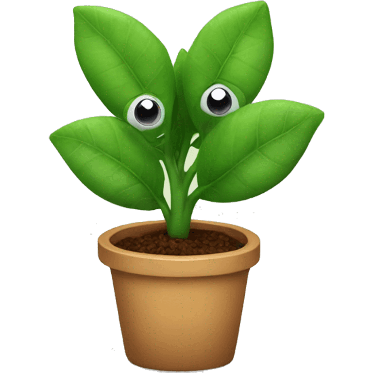 plant with eyes on leaves  emoji