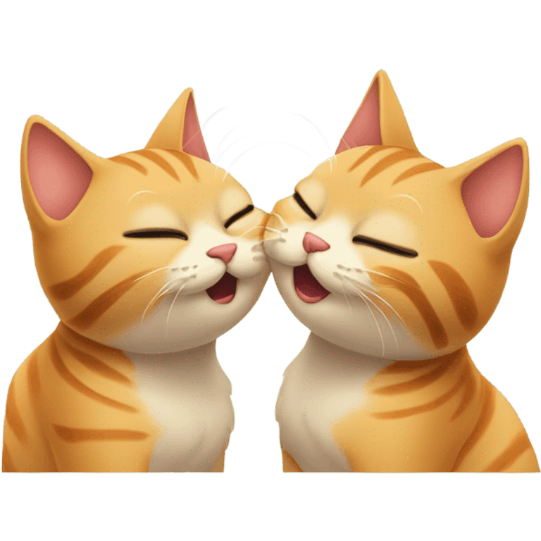 kissing cats  emoji