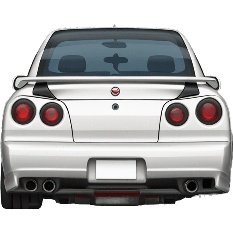 nissan skyline GTR R32 back view  emoji