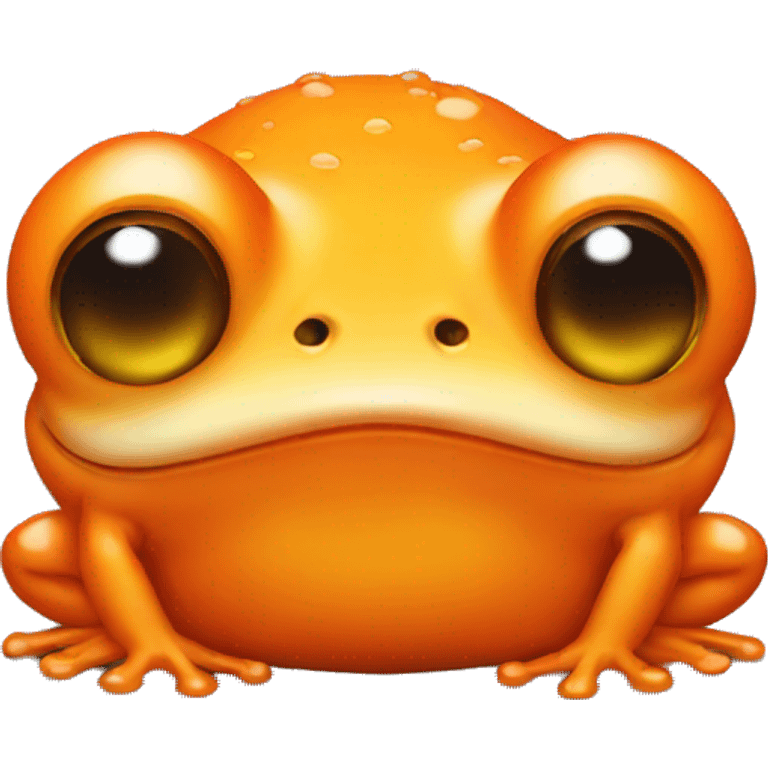 crying orange frog emoji