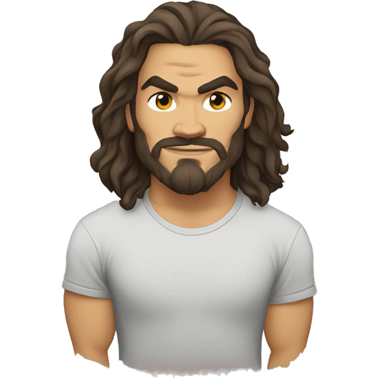 jason momoa cartoon wearing tee emoji