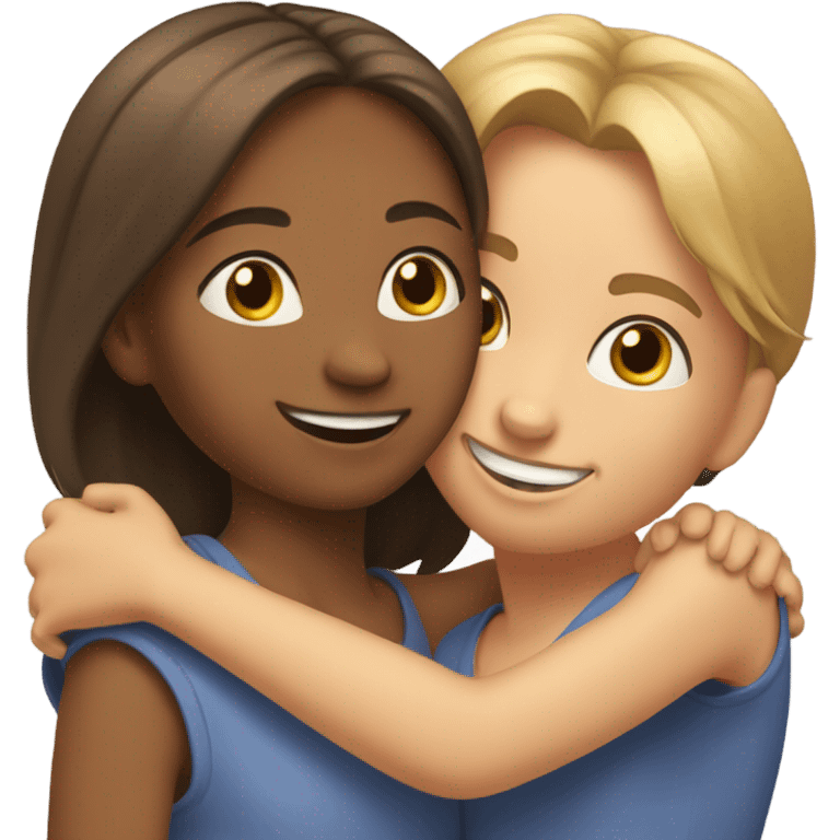 Hugging sister emoji