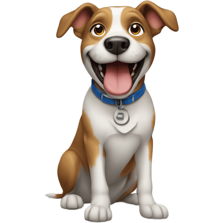 Happy Dog working at an ad agency  emoji