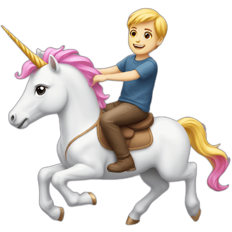 white-boy-riding-on-colorful-unicorn emoji