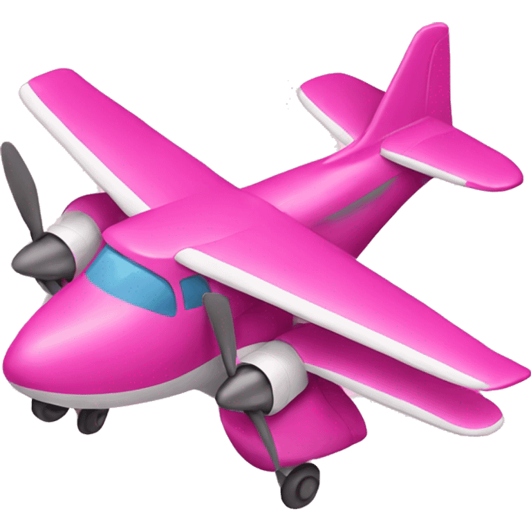 Pink plane emoji