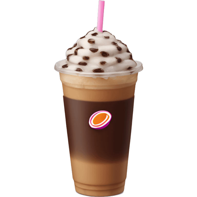 Dunkin Donuts iced coffee emoji