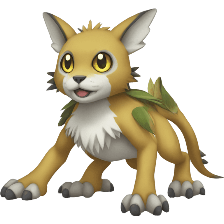 cute cool Digimon-Fakemon-animal full body emoji