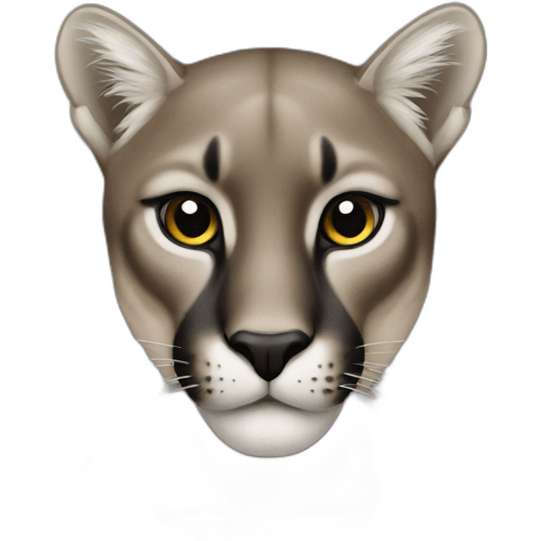 black puma emoji