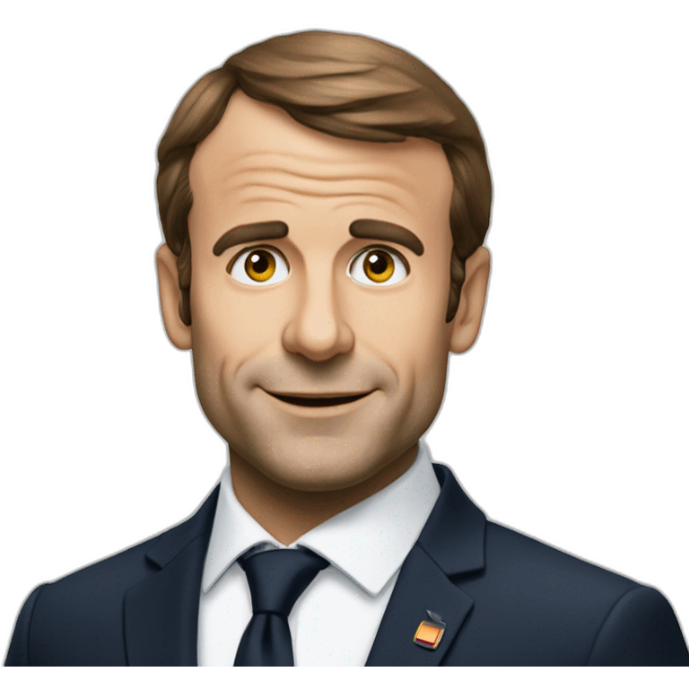 Macron qui boit emoji