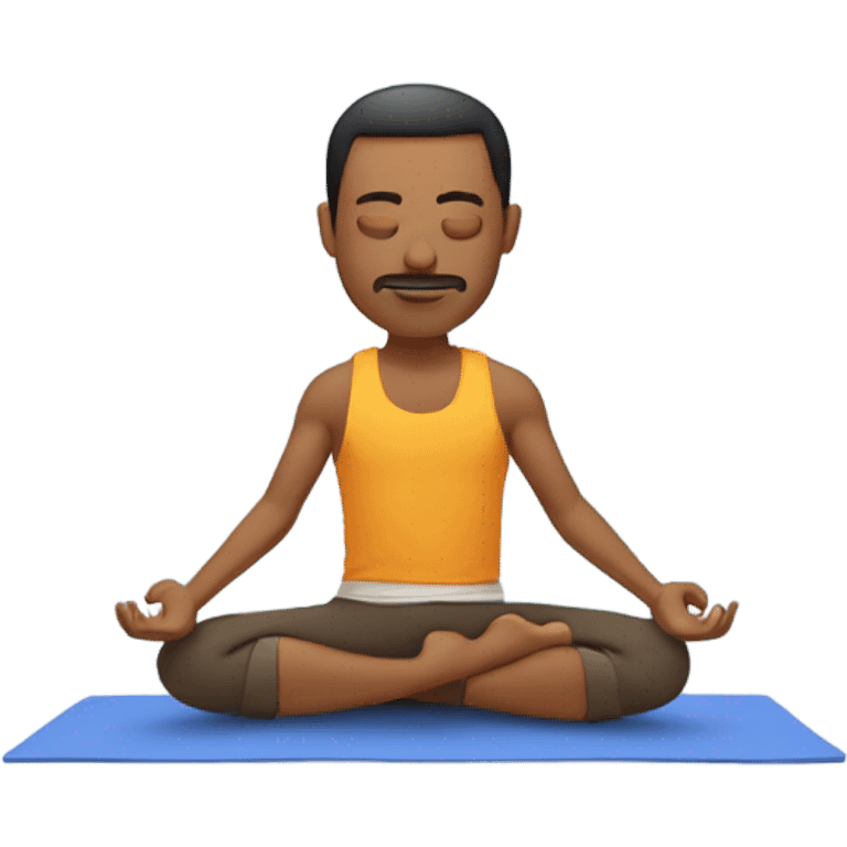 Hombre yoga  emoji