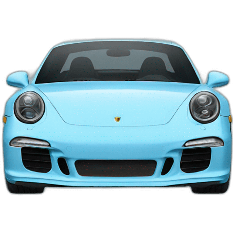 porshe in skyblue emoji