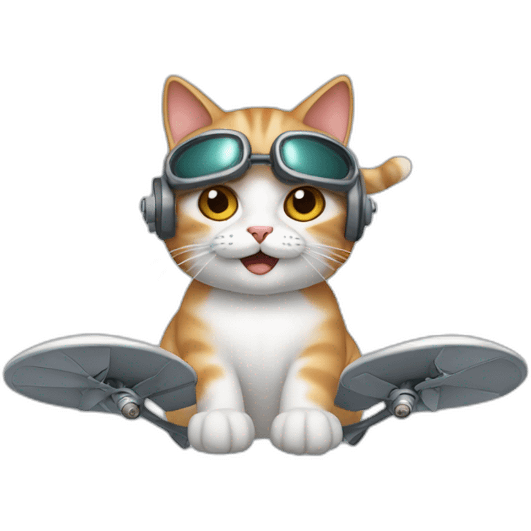 cat with propellers emoji