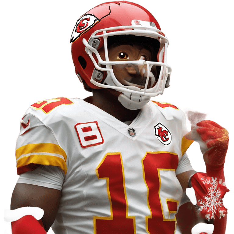 ￼ Kansas  City Chiefs Merry Christmas & Happy New Year emoji