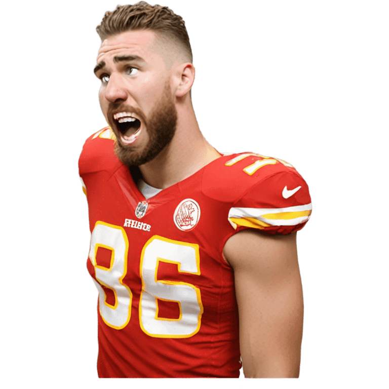 Travis Kelce sobbing emoji