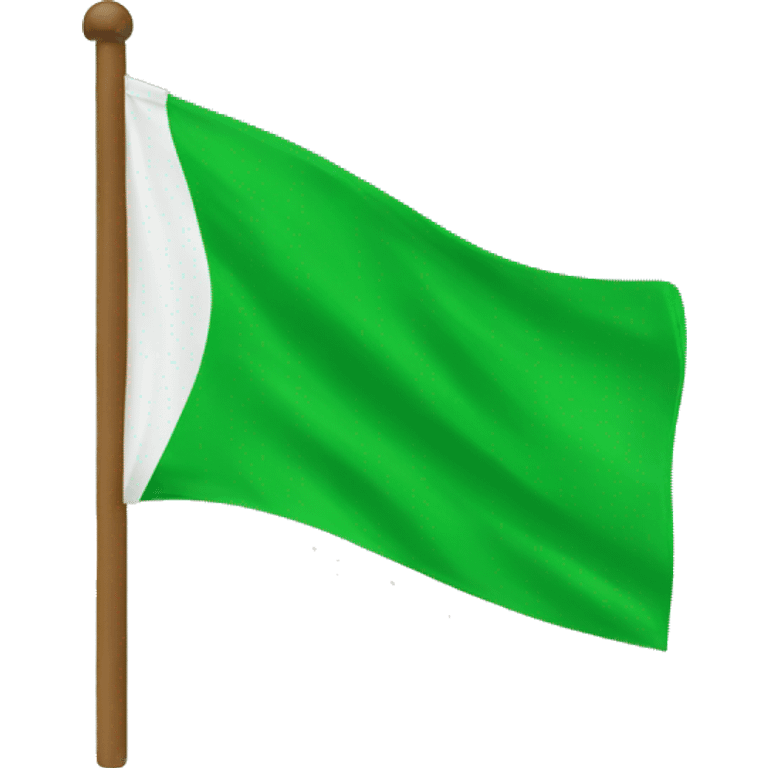 A green flag  emoji