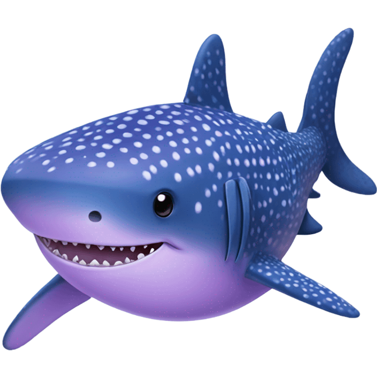 Lavender whale shark emoji