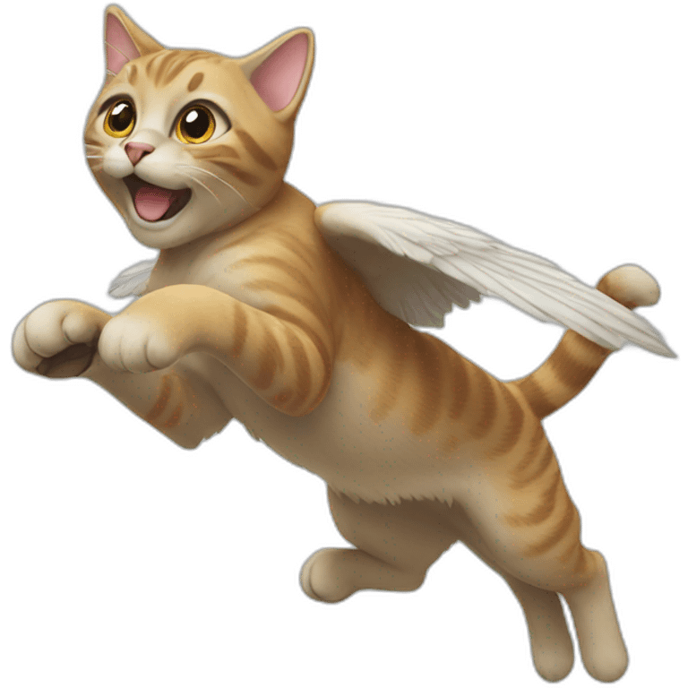 Flying cat emoji