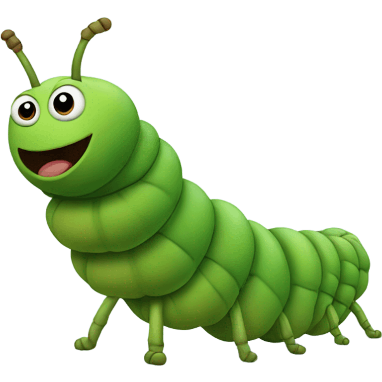 Caterpillar with legs emoji