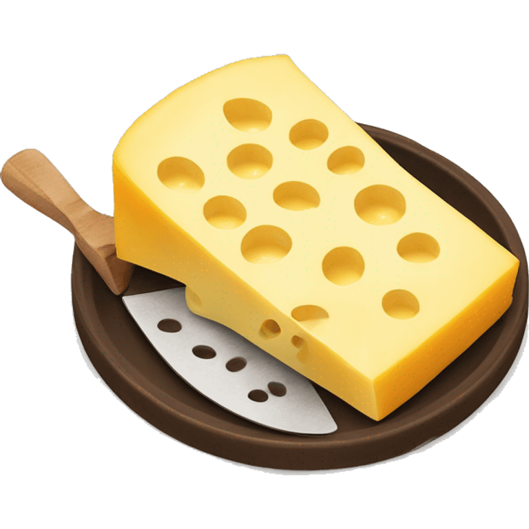 caquelon raclette with cheese emoji