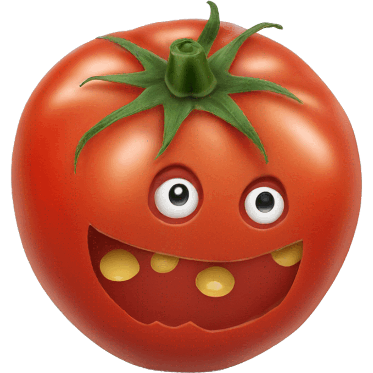 one tomato with holes emoji