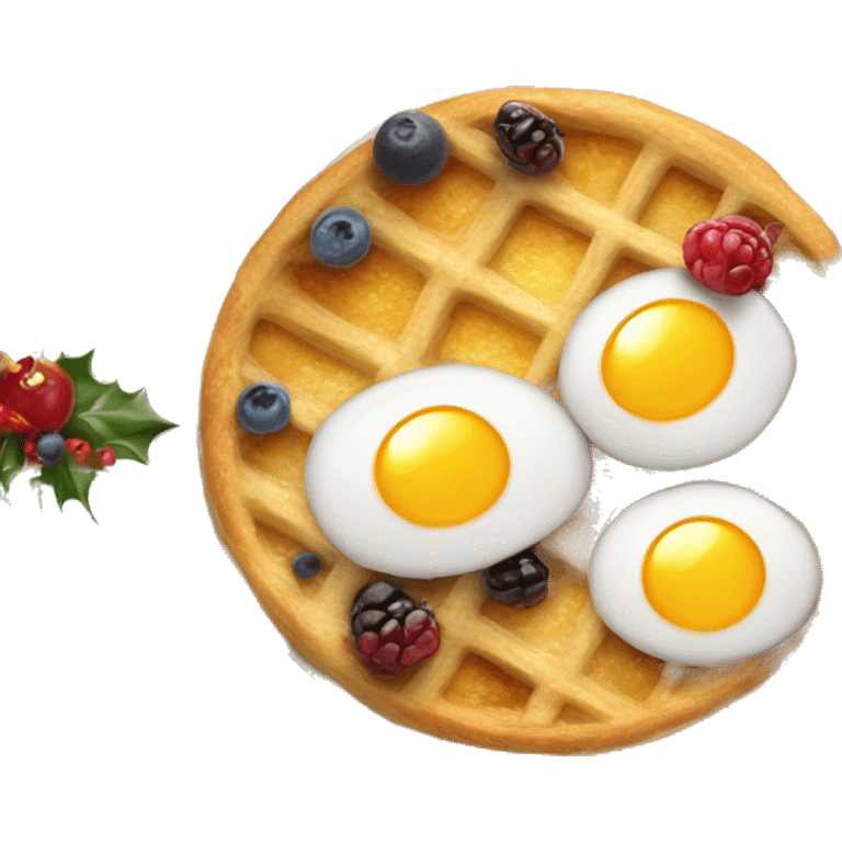 Extremely fancy contienental themed breakfast christmas emoji