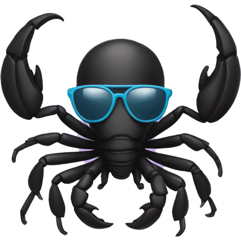 Scorpion with sunglasses emoji