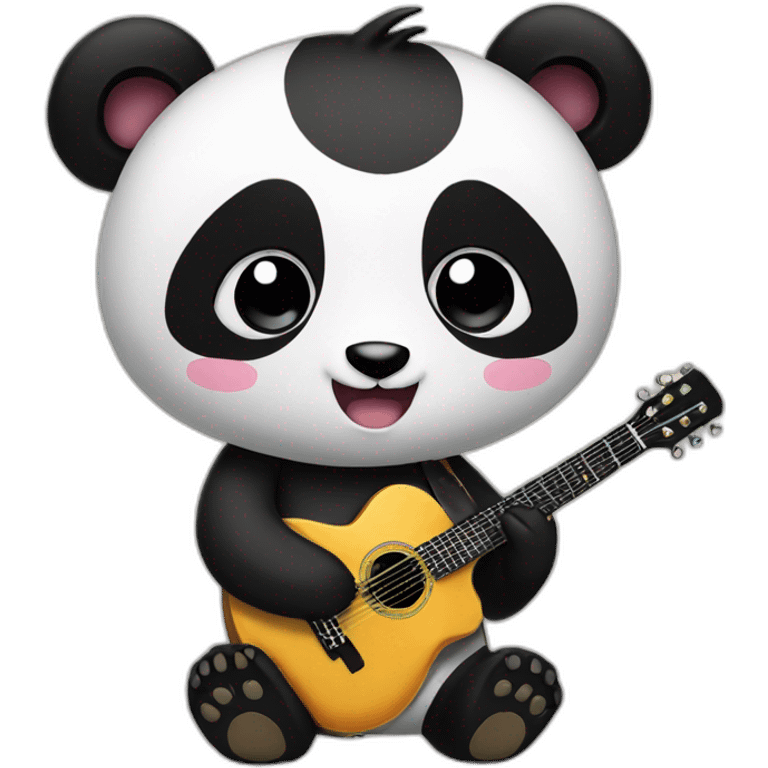 panda guitar emoji