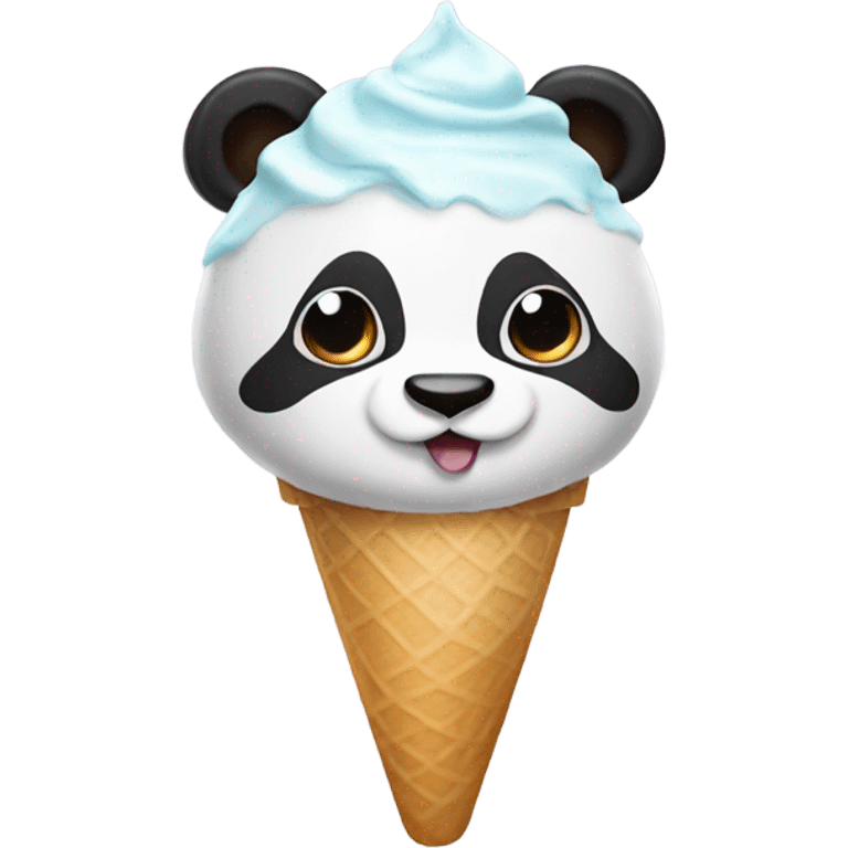 Panda ice cream emoji