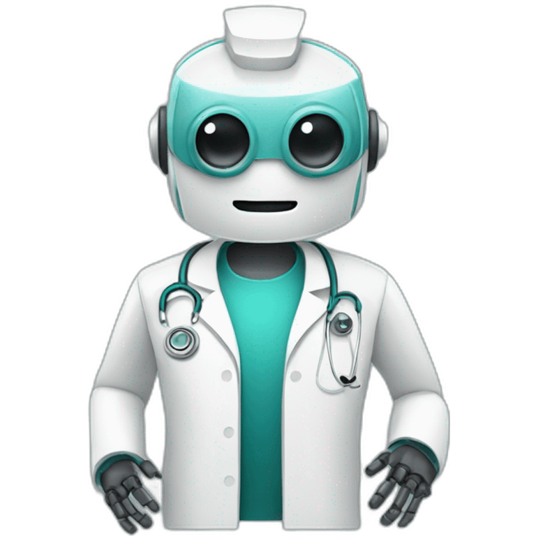 A doctor robot emoji