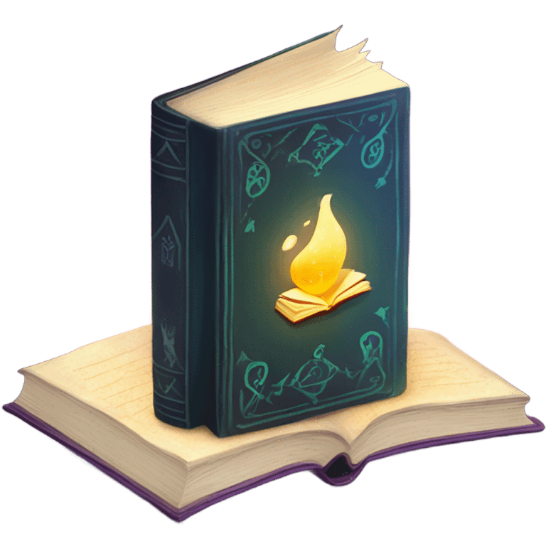 magical learning book emoji