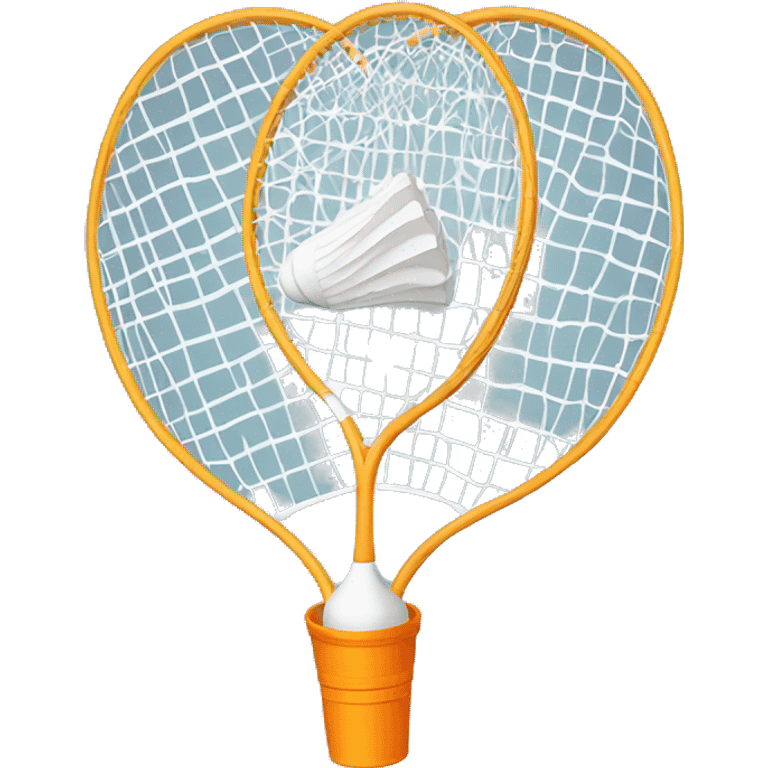 A badminton shuttlecock  emoji