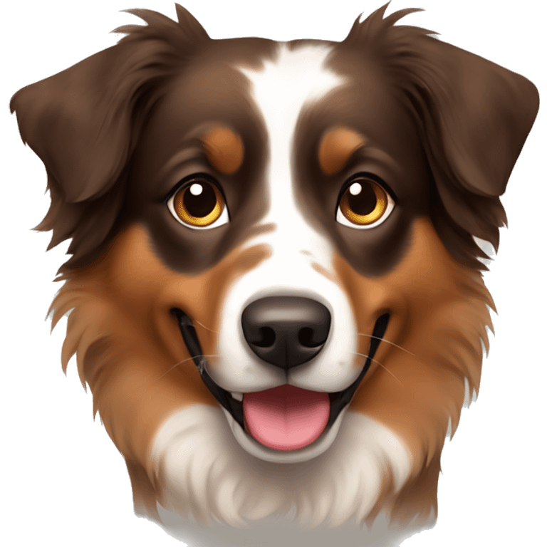 brown Australian shepherd emoji