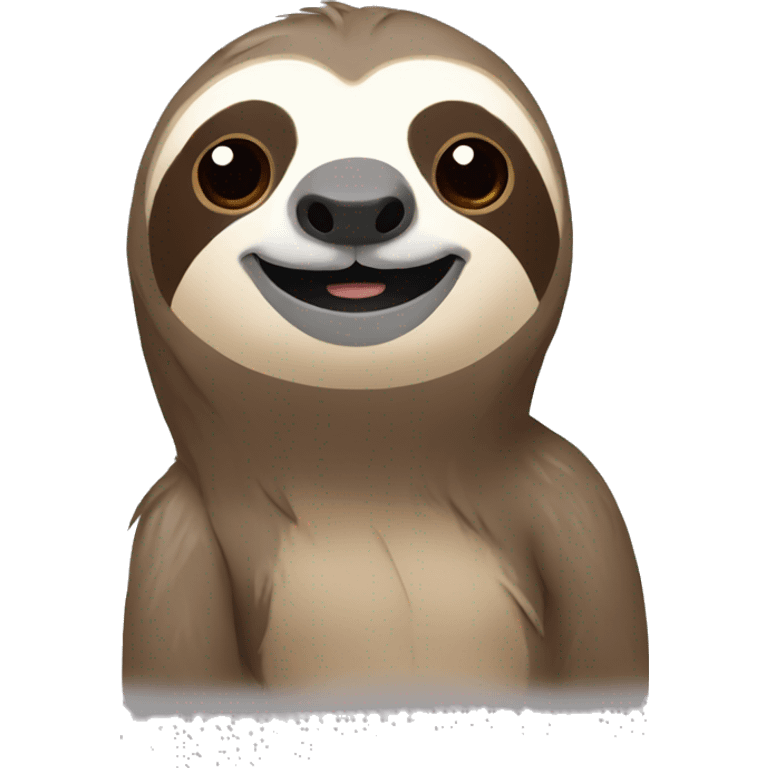 sloth with a bow on its head emoji