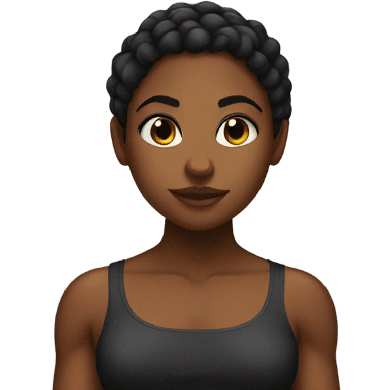 Buff black girl emoji