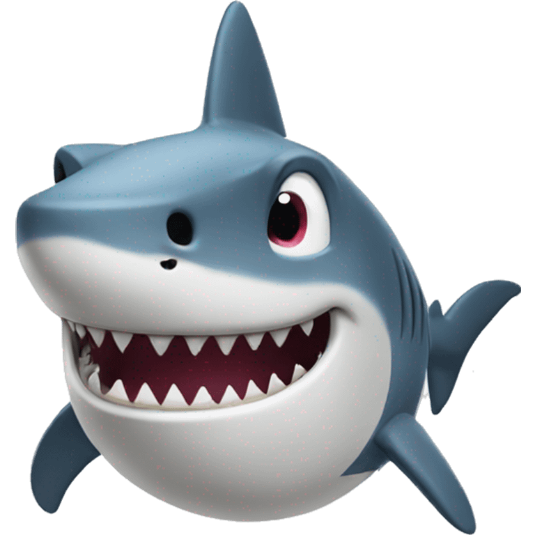 happy shark emoji