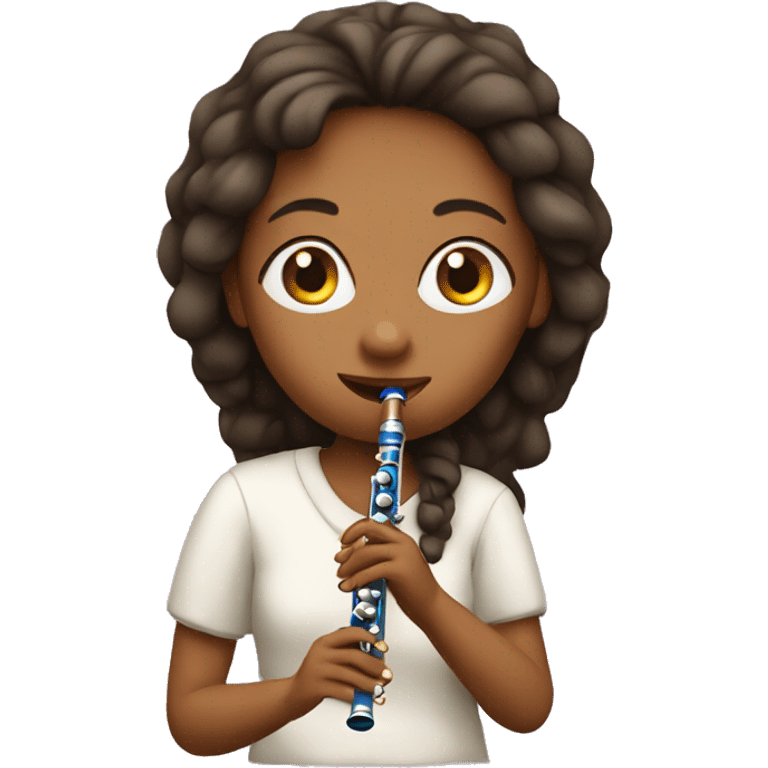 Girl playing flute emoji