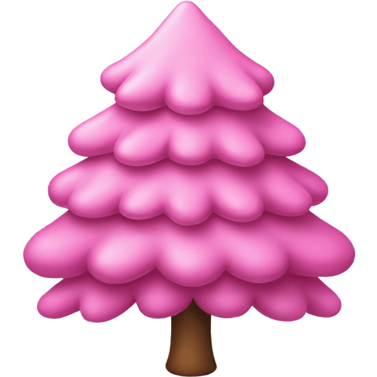 Pink cristmas tree emoji