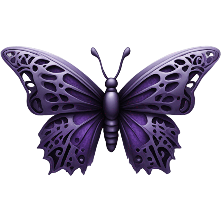 Goth butterfly emoji