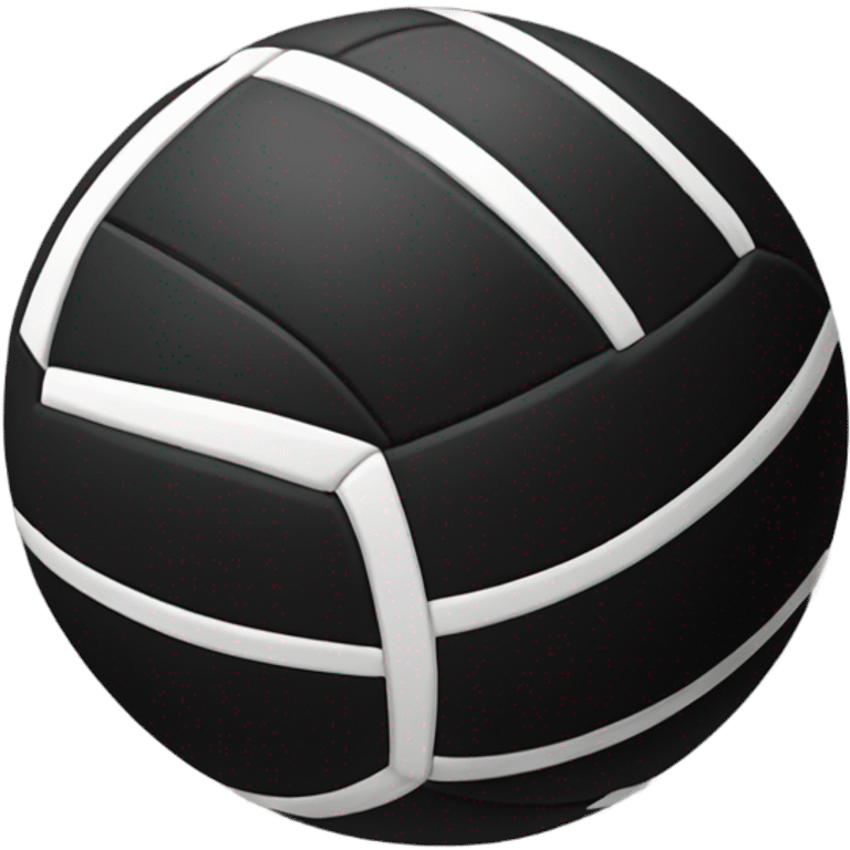 Black volleyball emoji