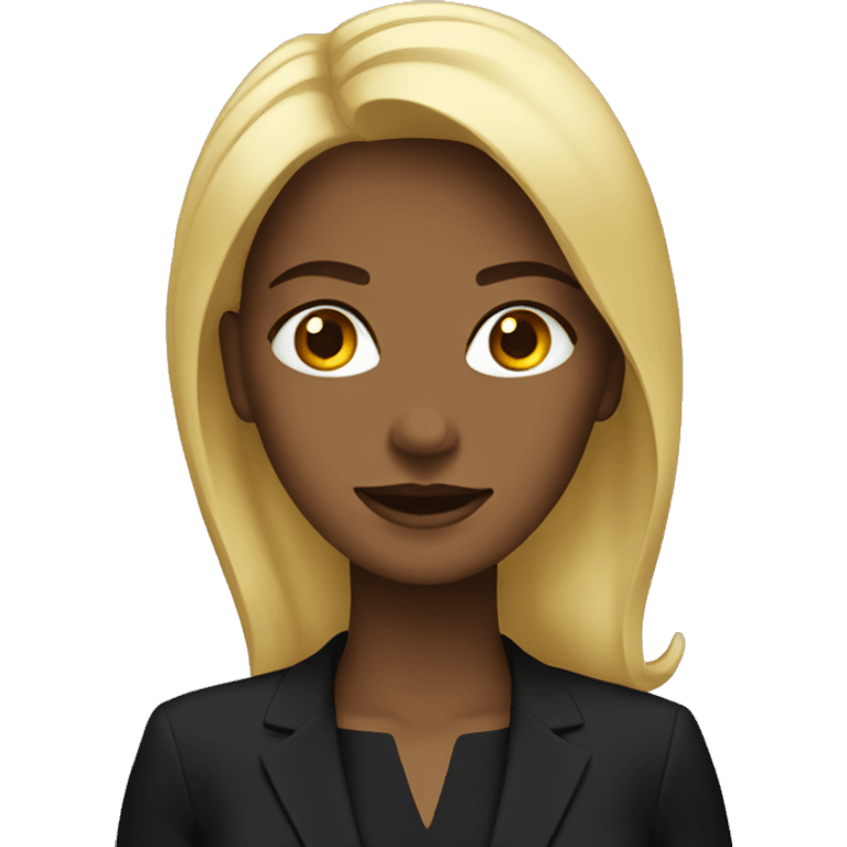 woman in a black suit emoji emoji