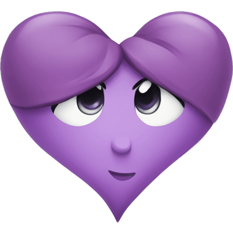 Corazón lila emoji