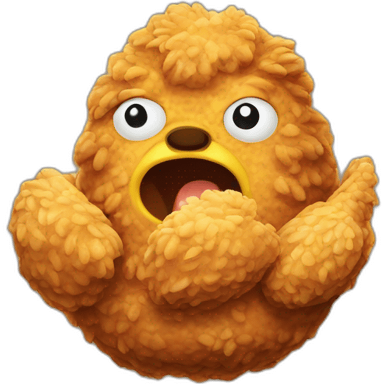 fried chicken eater emoji