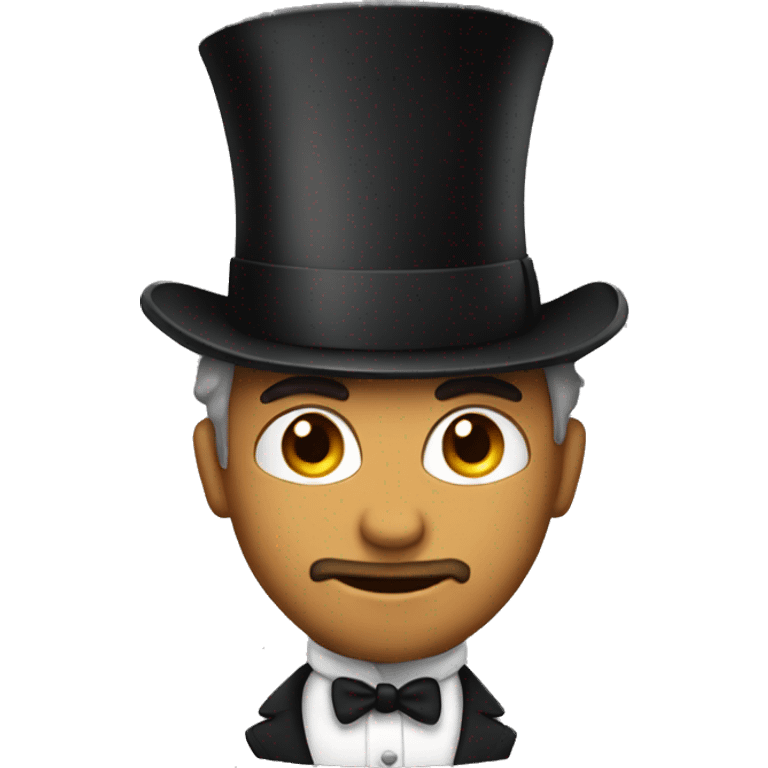 guy with tophat emoji