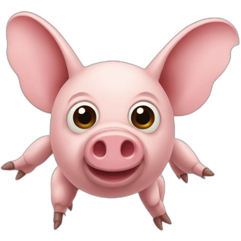 pig fly emoji