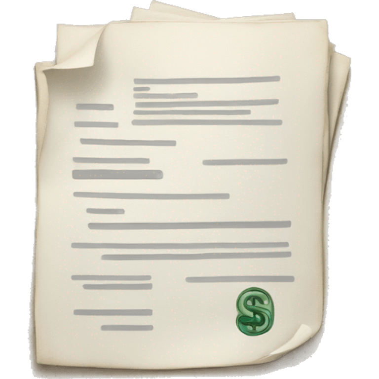 financial contract emoji